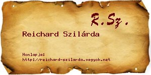 Reichard Szilárda névjegykártya